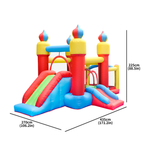 Castello Gonfiabile a Quattro Pilastri Stile Elegante per 4 Persone, Facile da Montare - Hot Sale Doctor Dolphin - Product Image 3