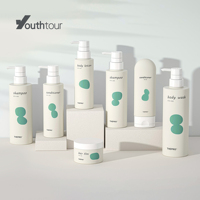 YHA série 50/100/150 contenants de lotion cosmétique pour le visage de luxe pot en plastique de crème cosmétique givrée vide personnalisé avec couvercles