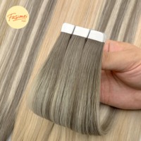 Extensions de cheveux humains vierges Remy de qualité professionnelle Fasimei, super double drawn, cuticules alignées, à bandes adhésives, pour usage en salon.