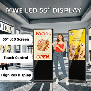55-inch tầng thường vụ <span class=keywords><strong>LCD</strong></span> quảng cáo tự động video player Android trong nhà Totem với màn hình cảm ứng kỹ thuật số biển hiển thị - Product Image 2