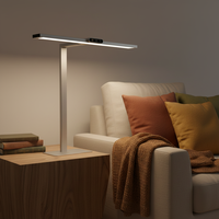 Lampe de table LED haute luminosité avec texture élégante, design à commande tactile pour un travail et un apprentissage prolongés