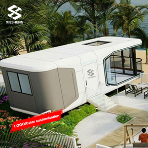 Conteneur modulaire en acier de 40 pieds inspiré des capsules spatiales Petite salle des capsules Maison <span class=keywords><strong>mobile</strong></span> préfabriquée pour bureau Appartement chinois - Product Image 1