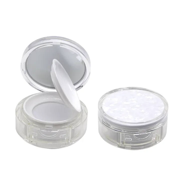 Emballage de cosmétiques du pot 10g de poudre d'ombre de récipient de poudre libre vide clair