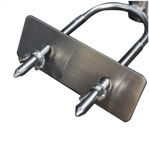 Accesorio <span class=keywords><strong>de</strong></span> Barbacoa Resistente, Soporte Trasero <span class=keywords><strong>de</strong></span> Acero Inoxidable 304 <span class=keywords><strong>de</strong></span> Lujo para Cerdo - Redondo <span class=keywords><strong>de</strong></span> <span class=keywords><strong>22</strong></span> mm - Product Image 3
