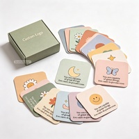 Cartes de citations inspirantes imprimées sur papier recyclable écologique de qualité supérieure, cartes d'affirmation personnalisées avec boîte