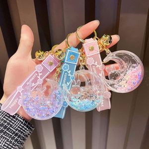 <b>Floating</b> Keychain Creative Cute Milk Tea Beverage Acrylic Liquid Keychain - Product Image 2