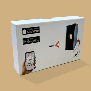 Stufa a Pellet WiFi Portatile dal Design Moderno, Caminetto Indipendente in Metallo con Telecomando e Accessori Inclusi - Product Image 3