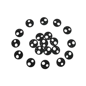 Siyah beyaz kauçuk contalar silikon ptfe düz conta 75*65*2mm kauçuk contalar vidalı cıvata için çin contalar üreticileri