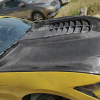 Nouveau capot moteur style GT500 en fibre de carbone pour Ford Mustang 2015+