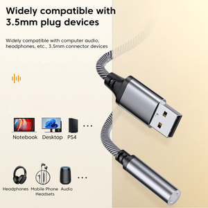 <span class=keywords><strong>Adaptateur</strong></span> de prise audio <span class=keywords><strong>USB</strong></span> <span class=keywords><strong>vers</strong></span> 3.5mm <span class=keywords><strong>Casque</strong></span>/microphone <span class=keywords><strong>USB</strong></span> <span class=keywords><strong>vers</strong></span> 3.5mm <span class=keywords><strong>Adaptateur</strong></span> de prise <span class=keywords><strong>USB</strong></span> <span class=keywords><strong>vers</strong></span> 3.5 Carte son stéréo externe <span class=keywords><strong>pour</strong></span> PC - Product Image 4