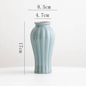 Vintage Style Ceramic Vase With Hydroponic Function for Living Room Entryway Dried Fresh <b>Flower</b> <b>Display</b> Decoration - Product Image 5