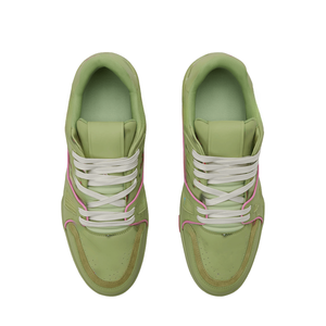 Trainer Sports And Leisure Shoes Fresh Avocado Green Light Leather Retro High-<b>End</b> Sports Shoes Comfortable And Breathable - Product Image 4