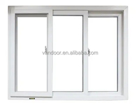 Ventana Corredera de PVC AOSTTER con Doble Acristalamiento de Baja Emisividad, Ventana Corredera de Vinilo Resistente a Huracanes