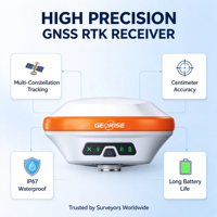 Récepteur GNSS RTK haute performance GEORISE R20L OEM avec fonction laser, 1408 canaux, projection de scène réelle AR, batterie 13400 mAh