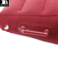 Coussin gonflable confortable en forme de cale avec poignées pour couples, idéal pour positionner les adultes au lit
