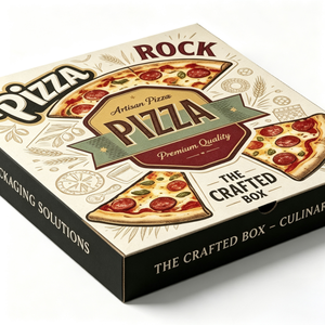 Scatola per Pizza Biodegradabile con Logo Personalizzato, Imballaggio <span class=keywords><strong>Alimentare</strong></span> in Cartone Ondulato Kraft, Fornitore all'Ingrosso - Product Image 3