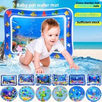 Tapis de jeu aquatique gonflable pour enfants, coussin de siège en PVC rempli d'eau pour ramper
