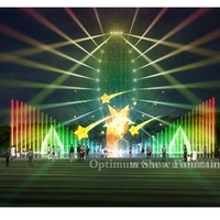 OS16 DMX512 Sistema de Control de Luces Láser para Espectáculos, Música, Danza, Multimedia, Pantalla de Agua, Proyección de Películas en Lagos, Fuentes, Exteriores
