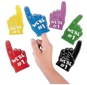 Benutzer definierte Logo Werbe geschenke Cheerleading Team Spirit Mini Finger EVA Schaum Finger Großhandel
