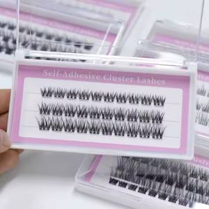 Pestañas Segmentadas al por Mayor, Sin Pegamento, Autoadhesivas, Hechas a Mano, Precortadas, Libres de Crueldad Animal, Reutilizables - Product Image 6