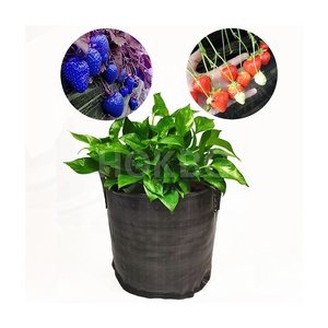 HOKBG 20 Galones Ecológico PP Negro 45 5 galones Maceta Tela Tejida Fieltro Crecimiento Maceta Bolsas Planta Granja Jardín bolsa de cultivo - Product Image 2