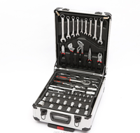 Ensemble d'outils de réparation réglables en aluminium de 187 pièces, valise à roulettes, clé à molette, outil de réparation combiné