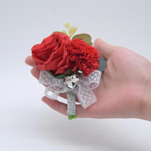 2023 boutonnière fleurs mariage Corsage broches blanc marié boutonnière boutonnière hommes mariage témoin mariage accessoires - Product Image 5