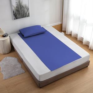 Sábana Plana de Algodón Bordada con Rayas, Lisa, Desechable, para Dormir, Ajustable, para Hogar, Hospital, Protección Contra la Radiación - Product Image 4