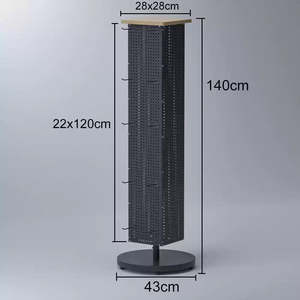 Mingtang Magazine Retail Rack Boutiques Producto Tarjetas de regalo de felicitación Llavero 360 RotatingDisplay Stand - Product Image 5