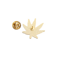 Broche en métal en forme de feuille verte, peinte, pour vêtements, vestes, chapeaux, accessoires streetwear, vente en gros