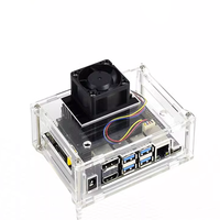 Boîtier transparent en acrylique Jetson Nano NVIDIA beau/anti-poussière/peut installer un ventilateur de refroidissement