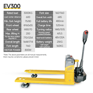 Electric Pallet Lift <strong>Jacks</strong> All Terrain 3 Ton Self Lifting Rubber <strong>Wheel</strong> Pallet <strong>Jack</strong> - Product Image 1