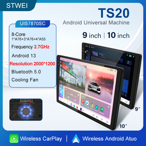 เครื่องเล่นแอนดรอยด์ 14 สำหรับรถยนต์ TS10 2K 8CORE 360 Universal ขนาด 9 นิ้ว 10 นิ้ว แบบพกพา รองรับ 4G WIFI Wireless Carplay ระบบนำทาง GPS อัตโนมัติ มัลติมีเดีย - Product Image 2
