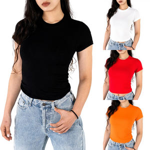 Футболка для девочек из мягкого хлопка и спандекса - Product Image 2