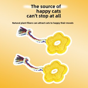 Cat Training <b>Teeth</b> <b>Cleaning</b> Grinding Toy Sponge Gourd Loofah Indoor Use Soothing <b>Tool</b> - Product Image 2