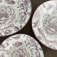 Service de table en céramique classique style floral, 18 pièces, 36 pièces, assiettes en porcelaine, soupières, acceptation de la personnalisation du design, du logo et de l'emballage