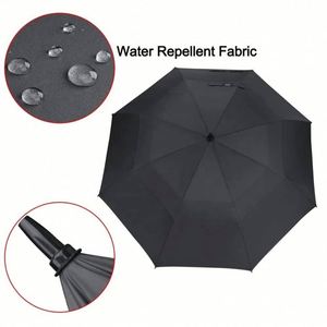 OEM Factory Wholesale Auto-Open Golf <b>Umbrella</b> Big Size <b>Windproof</b> UV Proof Custom Logo Print Straight Promotional Gift Cheap - Product Image 5
