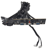 Carcasa de ordenador para PC, Panel frontal Dual USB3.0, Cable montado en el concentrador, placa base PCB, placa de circuito flexible, placa de extensión de reutilización