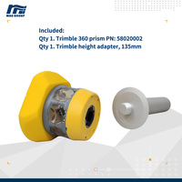 Prisme Trimble 360 58020002 pour géomètre, précision constante de +2 mm, hauteur de cible 135 mm, filetage 5/8, verre K9, revêtement argenté, mode passif 350 m