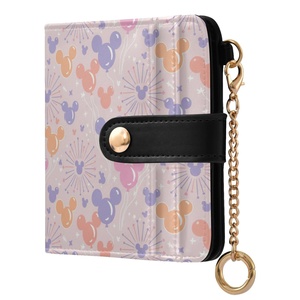Famous Brands Designer Leather <b>RFID</b> <b>Blocking</b> Ladies Mini Coin Purse Credit Card Holder Short Women's <b>Wallet</b> with Keychain - Product Image 1