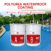 Revêtement imperméable spécial en polyurée pure pour bassins de poissons, matériau de réparation des fuites pour piscines et salles de bain, résistant à l'immersion à l'eau sur le long terme, vente en gros