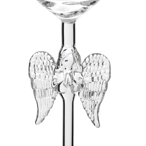 Copas de Champán de Vidrio de Borosilicato Elegantes y Personalizadas Samyo con Alas de Ángel en 3D para Bodas y Fiestas - Product Image 3