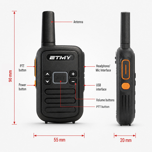 <span class=keywords><strong>Talkie</strong></span>-<span class=keywords><strong>walkie</strong></span> PMR 446, portée 1 <span class=keywords><strong>km</strong></span>, sans fil, avec carte SIM, mains libres, longue autonomie, sans licence. - Product Image 6