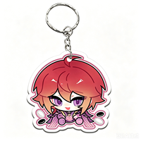 Porte-clés en acrylique transparent en forme de personnage de dessin animé, breloque pour sac d'école, porte-clés en acrylique pour accessoires d'anime
