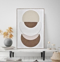 Dropshipping personnalisé 100% peint à la main ville mur art peinture à l'huile toile avec cadre noir Art déco design pour la décoration de la maison