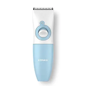 Konka aparador de cabelo, ferramentas de cabelo para bebês, infantil, recarregável, à prova d' água, 0mm-12mm