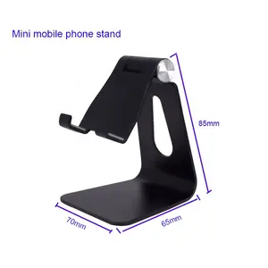 Factory hot sale angle adjustable aluminium cellphone holder portable desktop mobile phone stand tablet stand