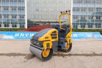 Rouleau compresseur vibratoire à tambour tandem mini de 3 tonnes XD120 pour le compactage des chaussées en asphalte