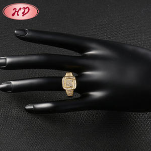 Neue Modell-Designs Vergoldeter Damen-Schmuck Modischer <span class=keywords><strong>Ring</strong></span> Fingerringe Fotos - Product Image 6