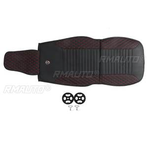 Cojín de Asiento de Coche de Cuero PU, Antideslizante, Universal, Negro/Rojo, para la Mayoría de los Coches, Camionetas y SUVs - Product Image 6